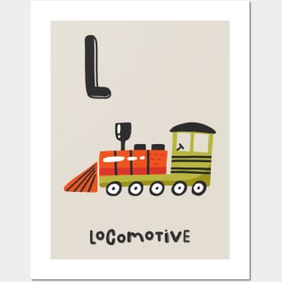 L is Locomotive Posters and Art